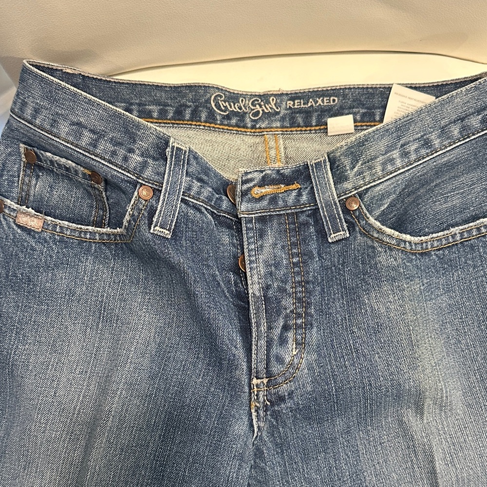 Cruel Girl Women's Classic Blue Straight Leg Jeans